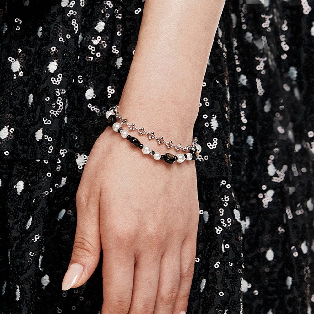 Smile La Beaded Layered Bracelet